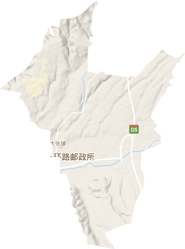 大張鎮地形圖