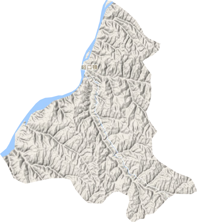 羅峪口鎮地形圖