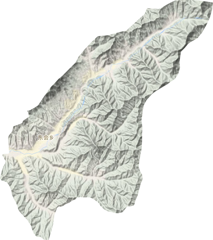 東會(huì)鄉(xiāng)地形圖