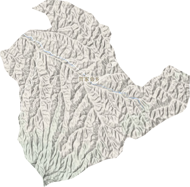 賀家會鄉(xiāng)地形圖