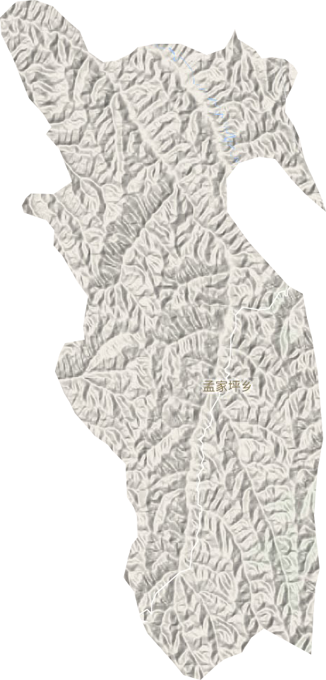 孟家坪鄉地形圖