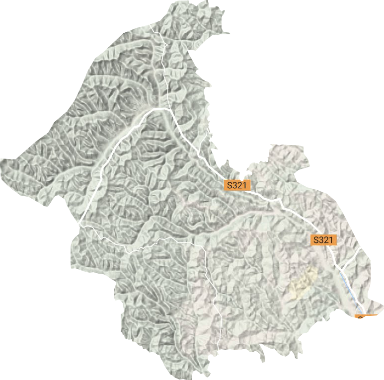桃紅坡鎮地形圖