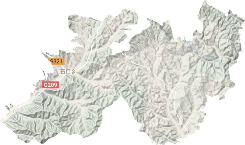 石口鄉地形圖