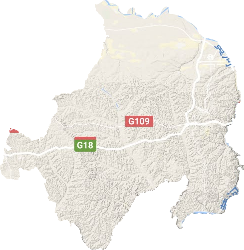 準(zhǔn)格爾旗地形圖