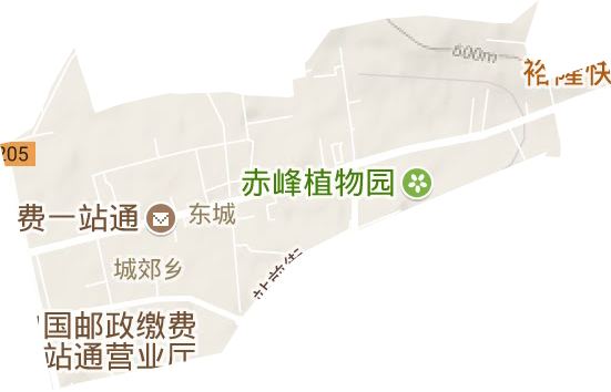 東城街道地形圖
