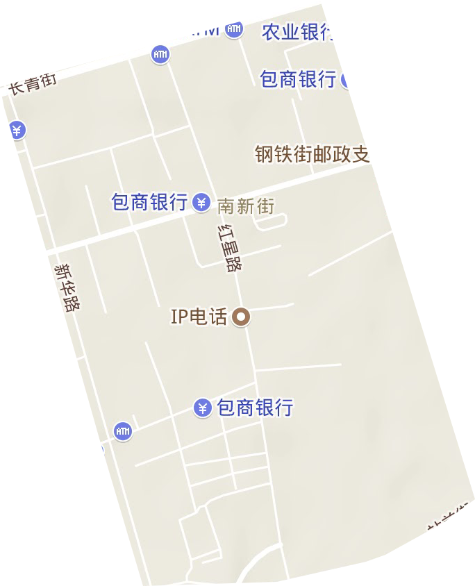 南新街街道地形圖