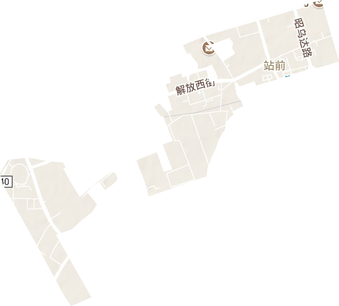 站前街道地形圖