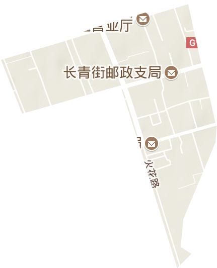 長青街道地形圖