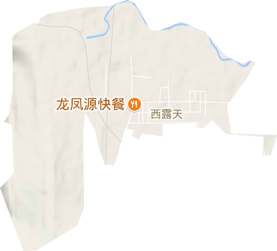 西露天街道地形圖