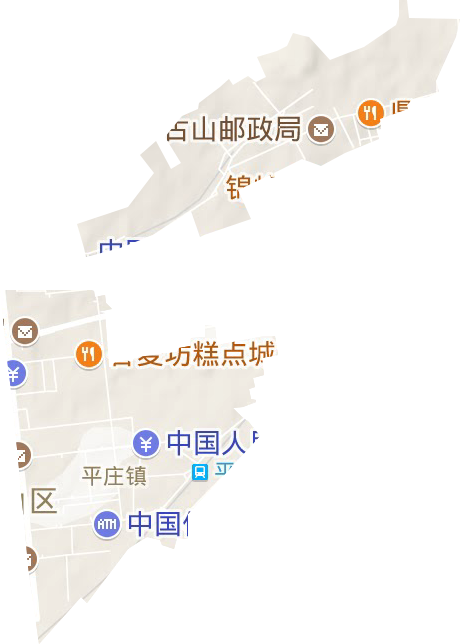 平莊東城街道地形圖