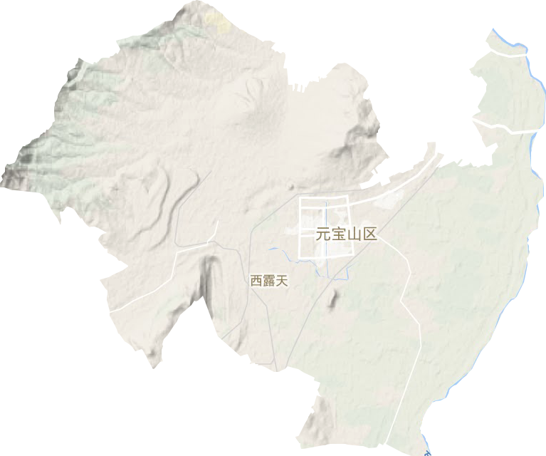 平莊鎮(zhèn)地形圖