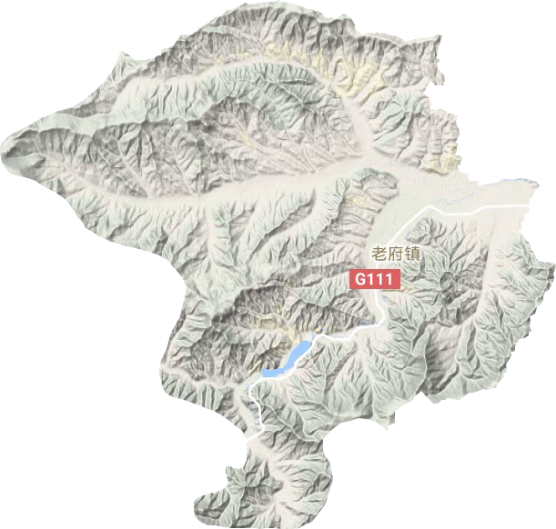 老府鎮地形圖