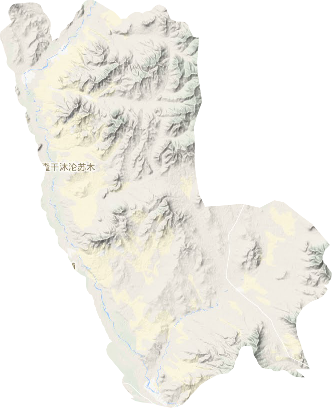 查干沐淪蘇木地形圖