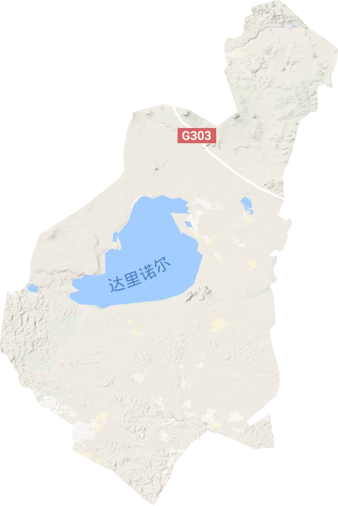 達日罕烏拉蘇木鄉地形圖