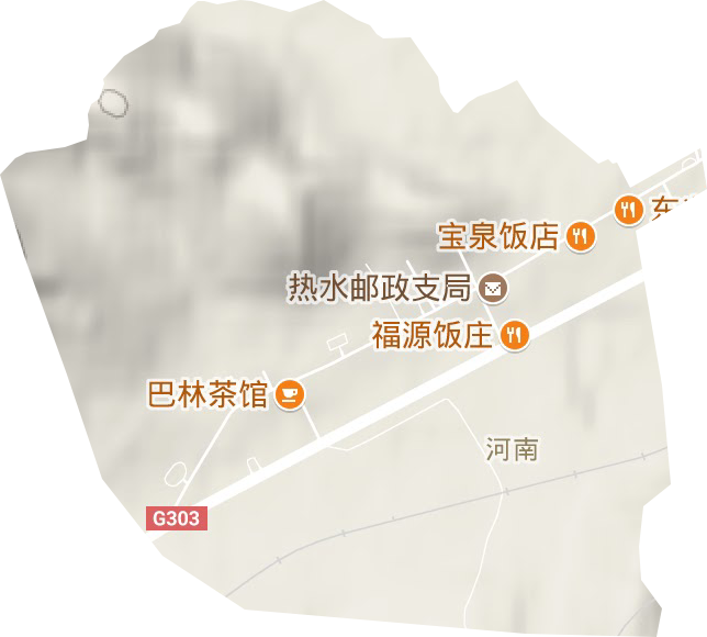 熱水塘溫泉療養(yǎng)旅游開發(fā)區(qū)管委會地形圖