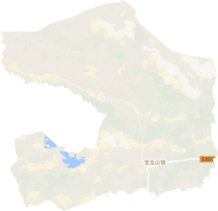 寶龍山鎮地形圖
