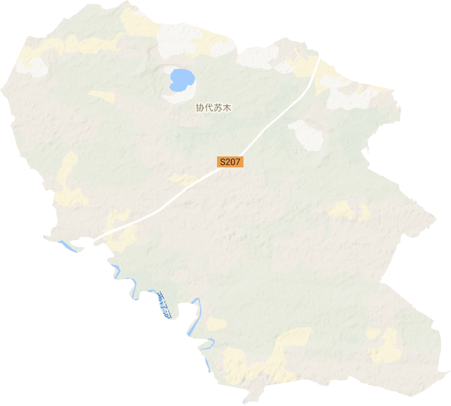 協代蘇木鄉地形圖