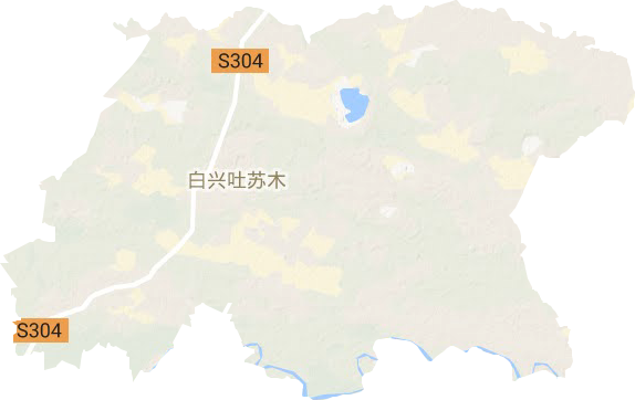 白興吐蘇木鄉地形圖