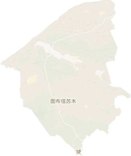 圖布信蘇木鄉地形圖