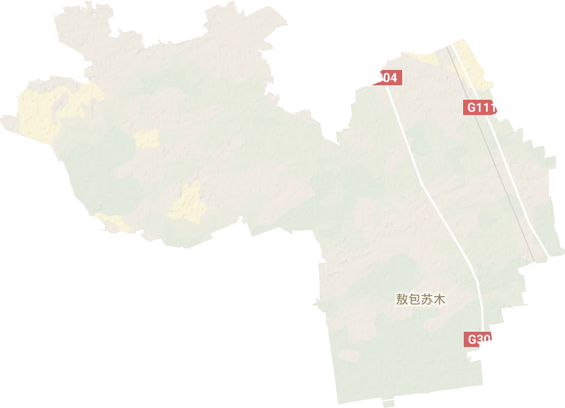 敖包蘇木地形圖