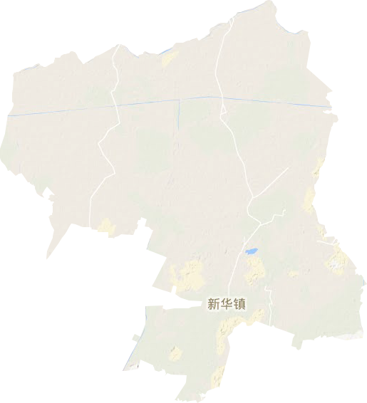 新華鎮地形圖
