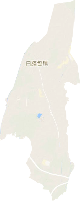 白腦包鎮地形圖