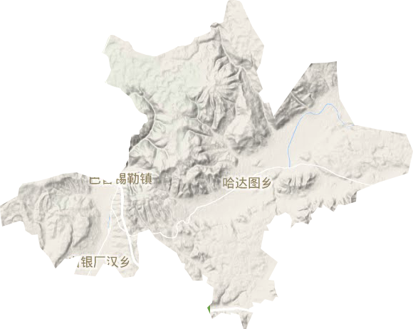 卓資縣巴音錫勒鎮(zhèn)地形圖