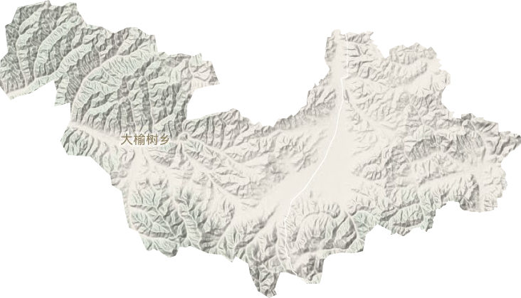 卓資縣大榆樹鄉地形圖