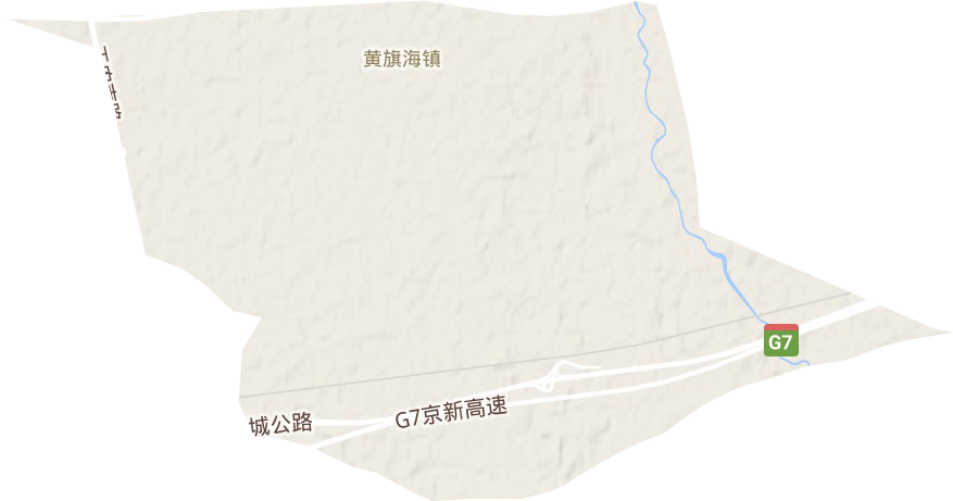 黃旗海鎮(zhèn)地形圖