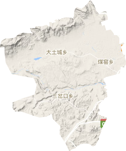 三岔口鄉(xiāng)地形圖