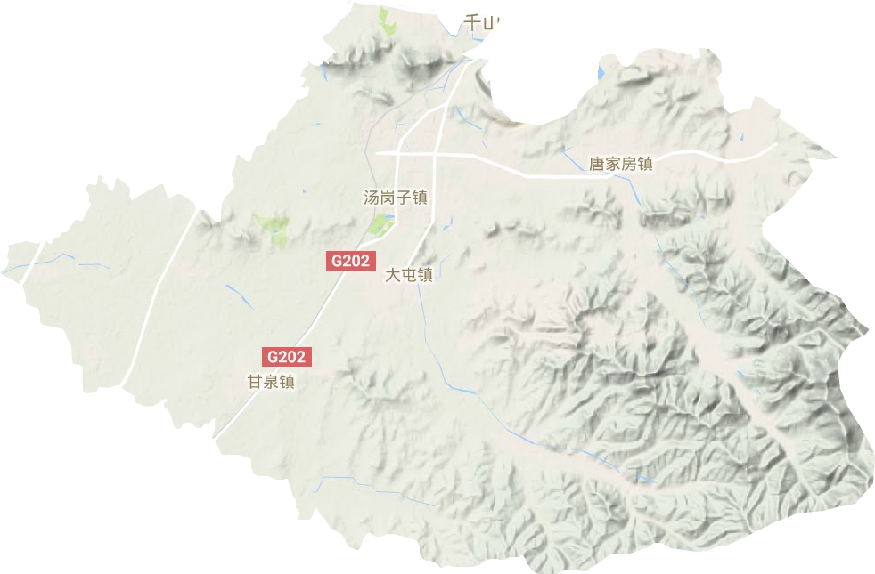 千山區地形圖