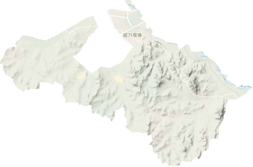 居力很鎮(zhèn)地形圖