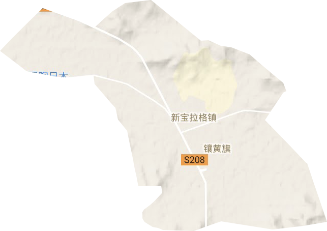 新寶拉格鎮地形圖