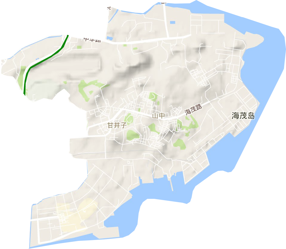 甘井子街道地形圖