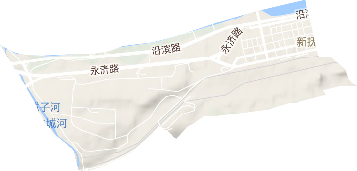 新撫街道地形圖