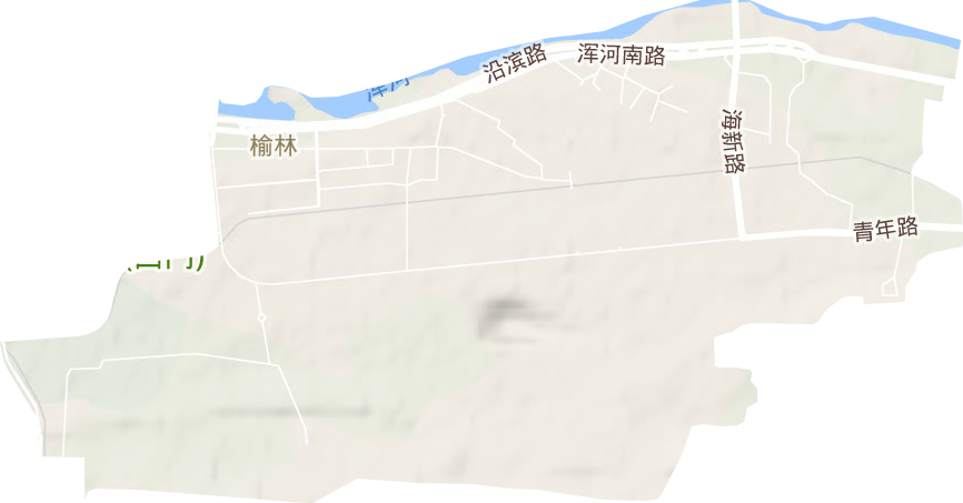 榆林街道地形圖