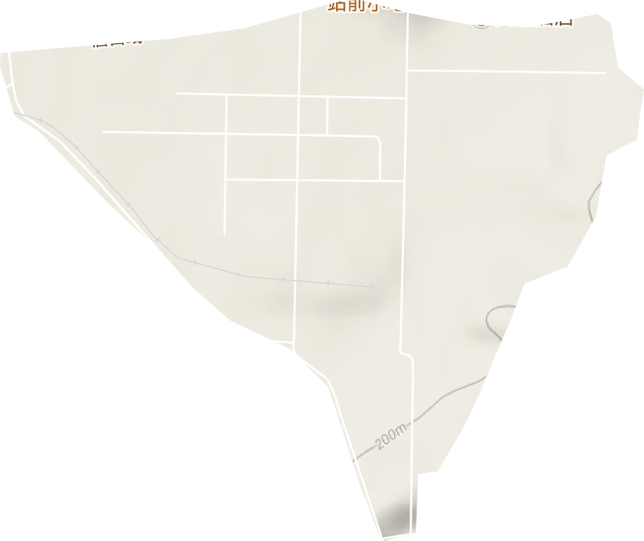 撫東街道地形圖