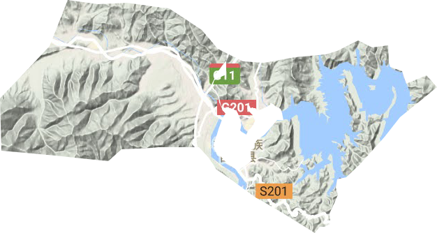 桓仁鎮地形圖