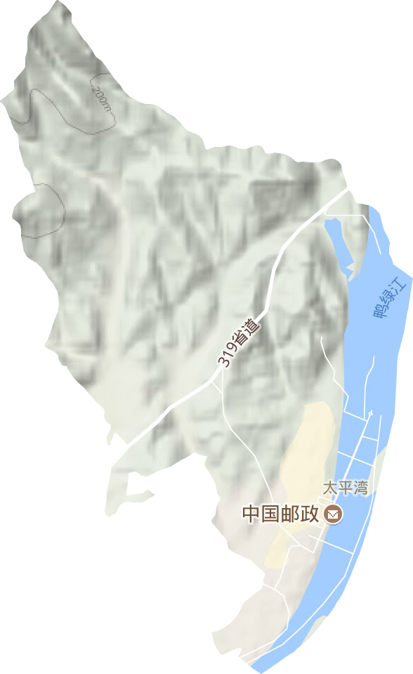 太平灣街道地形圖