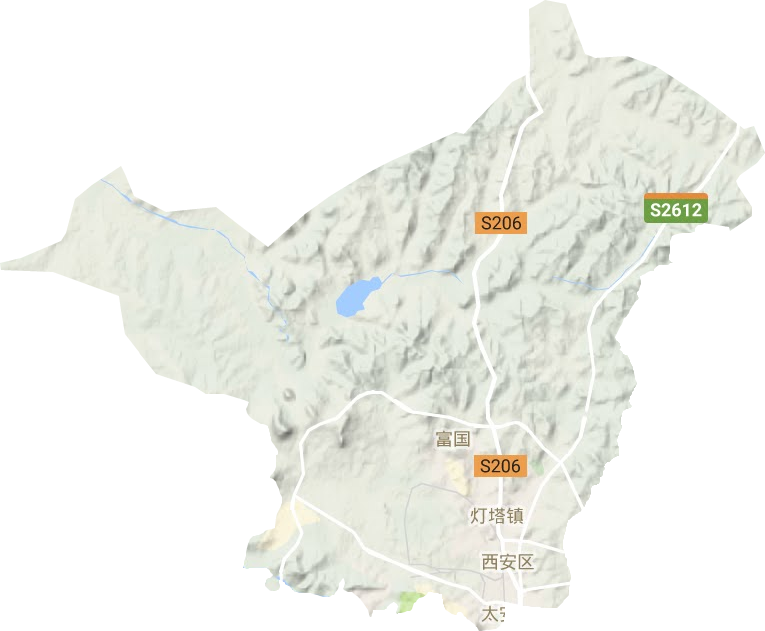 西安區地形圖