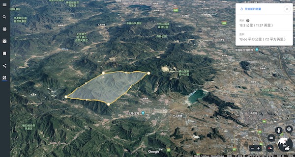 Google Earth上線了新的測距功能，但千萬別被它的顯示效果欺騙了