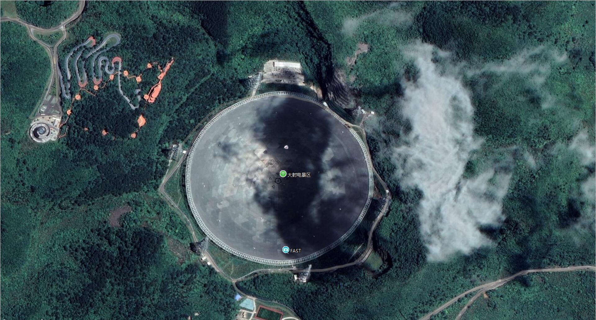 從衛星地圖一覽，建設中國天眼的貴州平塘到底是怎樣的地方？